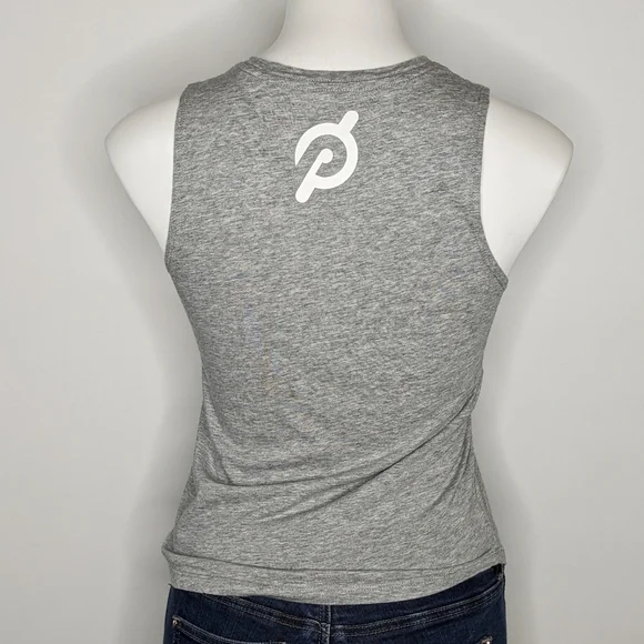 ✨3/$15 Spiritual Gangster Peloton grey striped workout tank top S - Picture 5 of 8